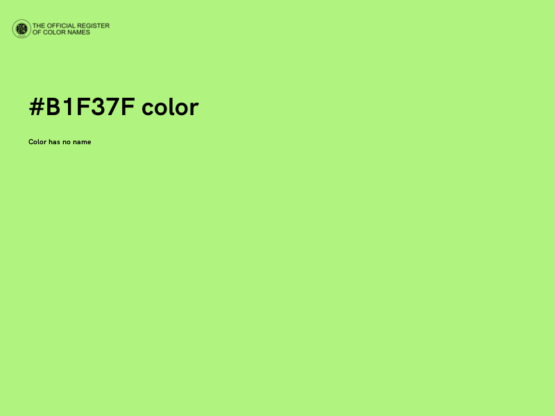 #B1F37F color image