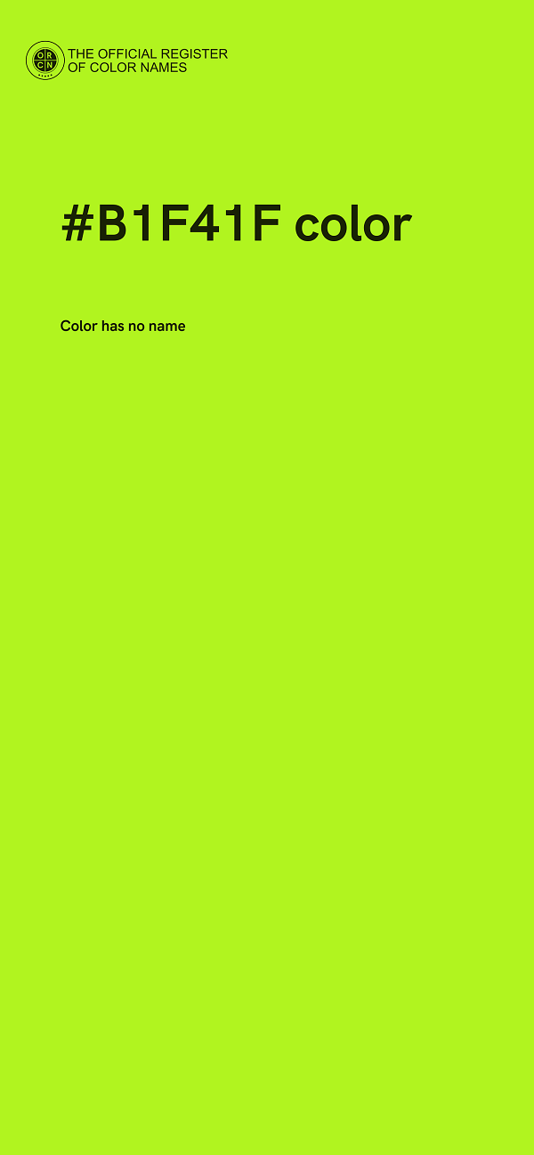 #B1F41F color image