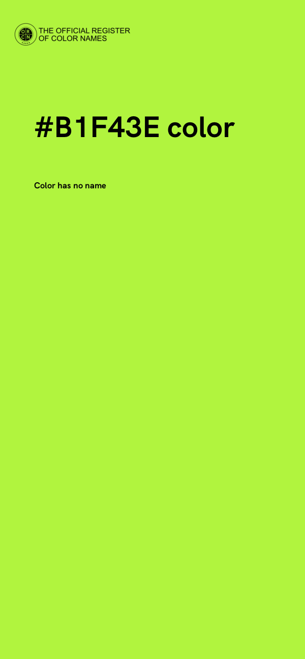 #B1F43E color image