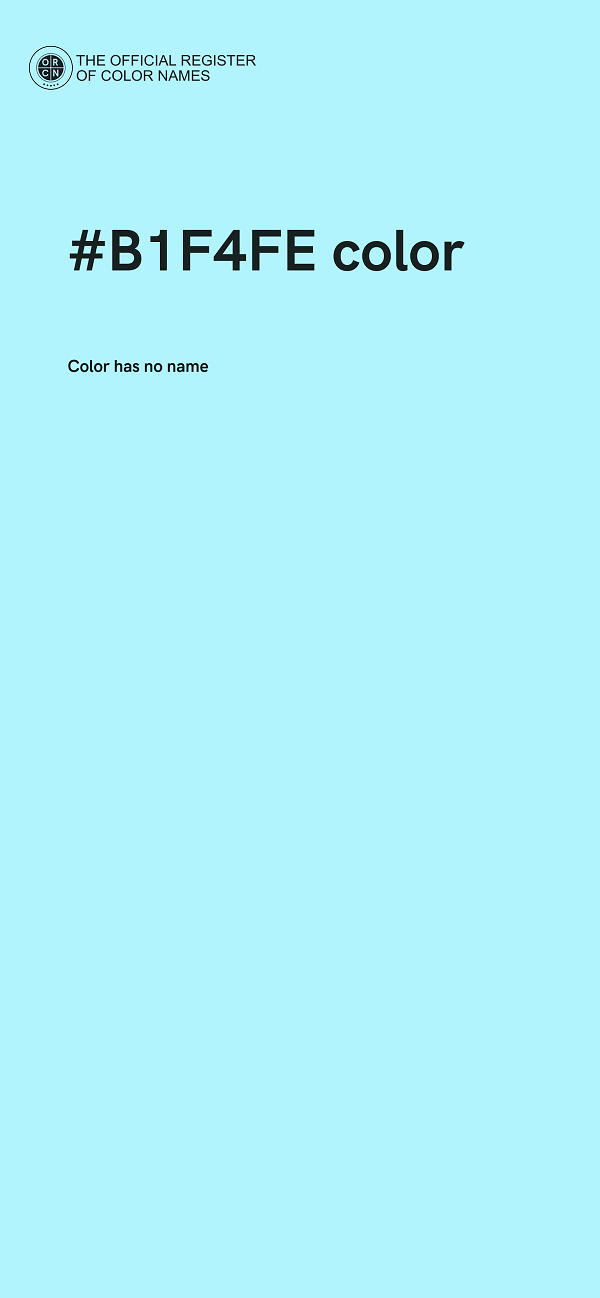 #B1F4FE color image
