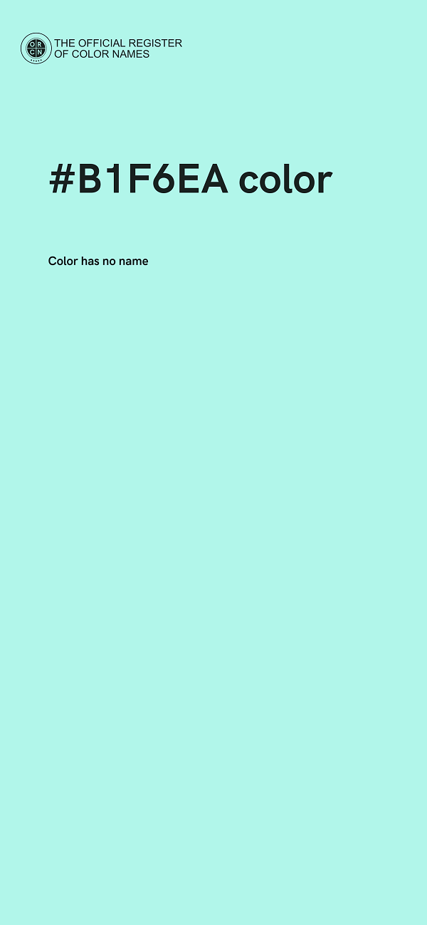 #B1F6EA color image