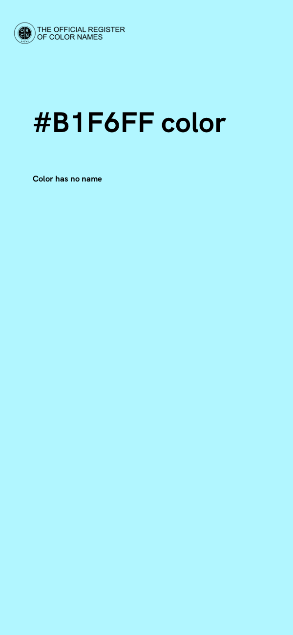 #B1F6FF color image