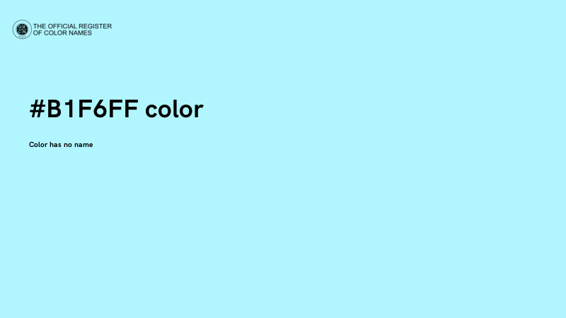 #B1F6FF color image