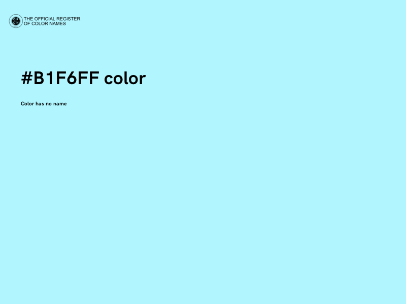 #B1F6FF color image