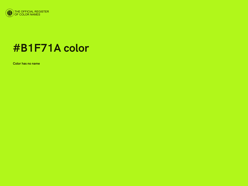 #B1F71A color image