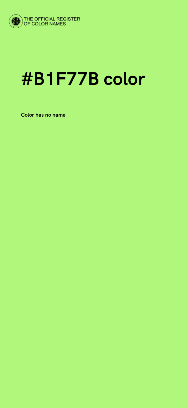 #B1F77B color image