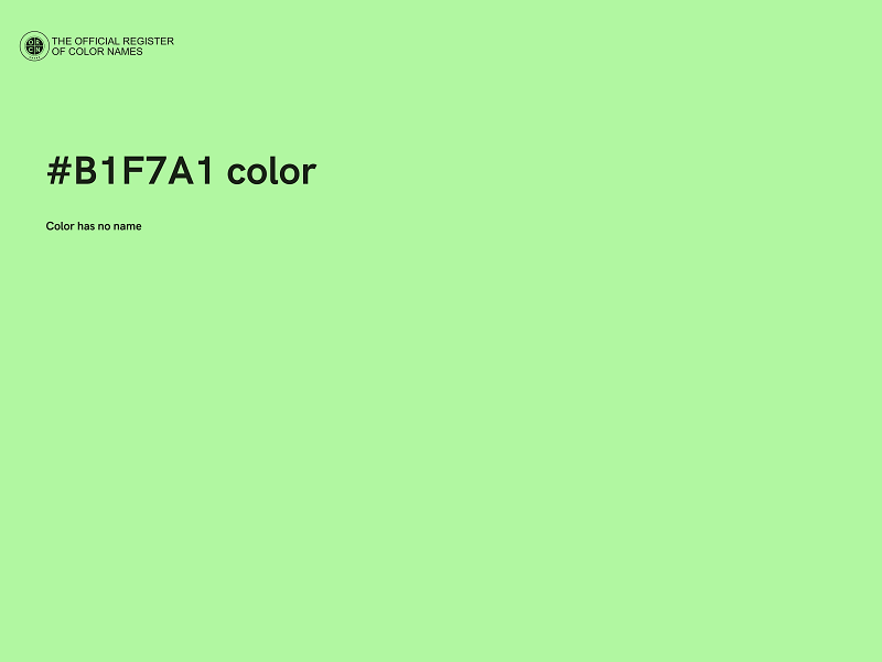 #B1F7A1 color image