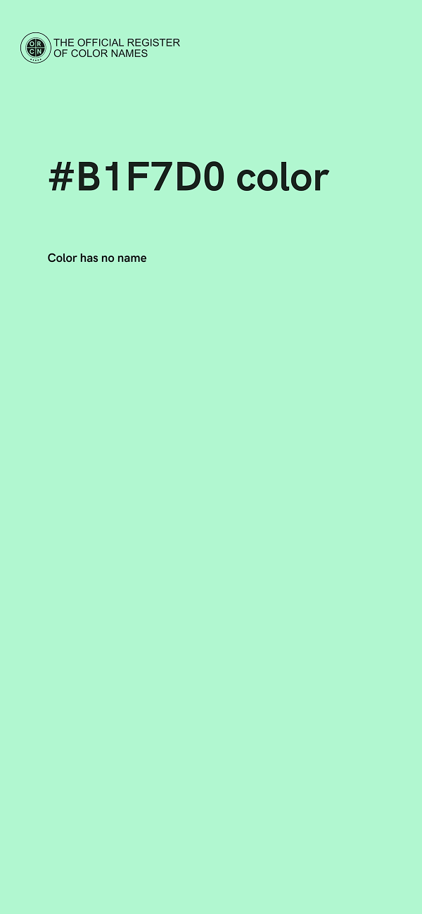 #B1F7D0 color image