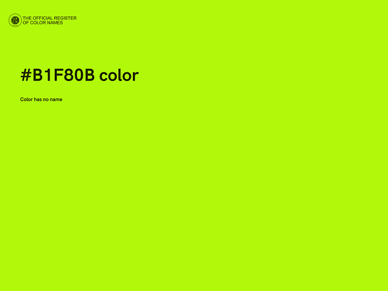 #B1F80B color image