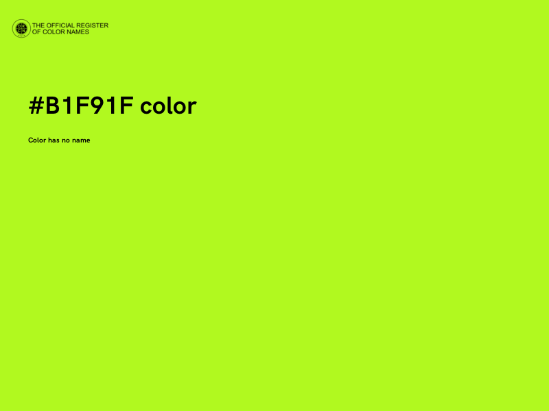 #B1F91F color image