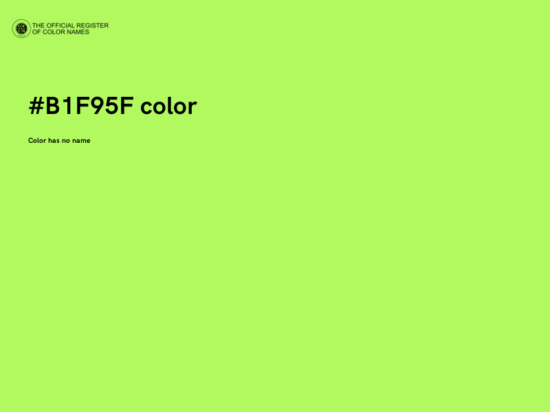 #B1F95F color image