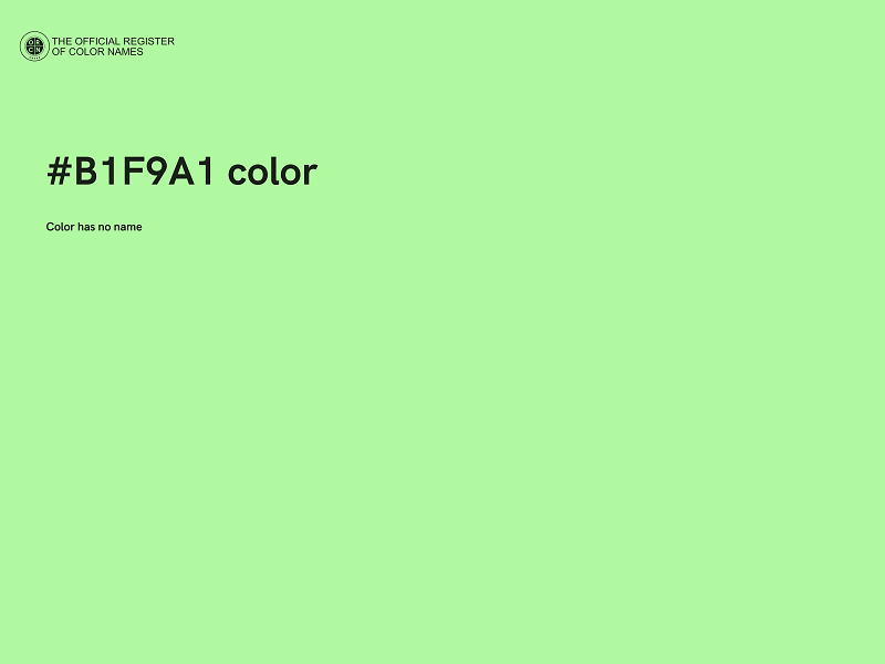 #B1F9A1 color image