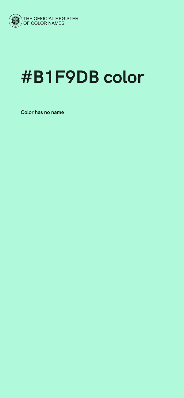 #B1F9DB color image