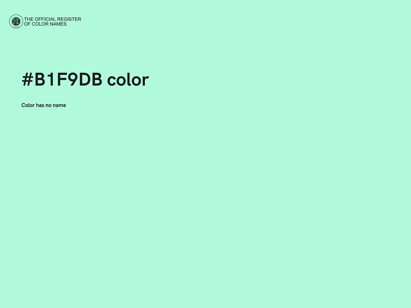 #B1F9DB color image