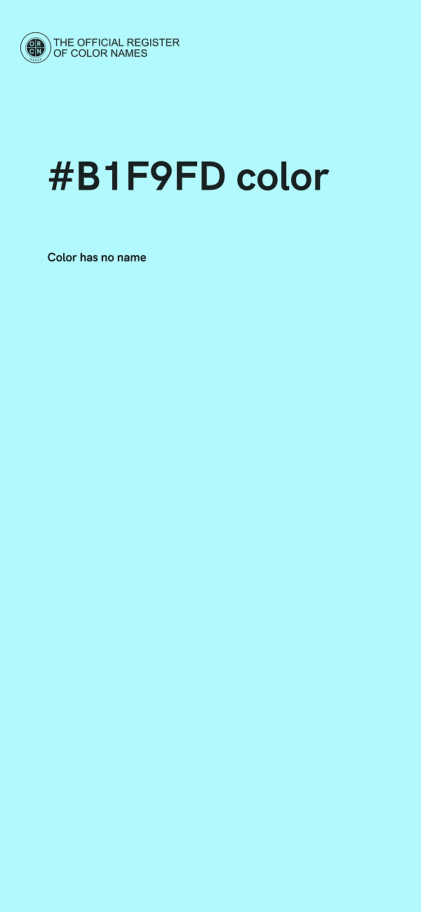 #B1F9FD color image