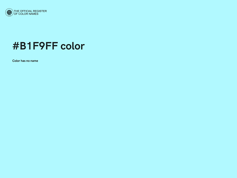 #B1F9FF color image