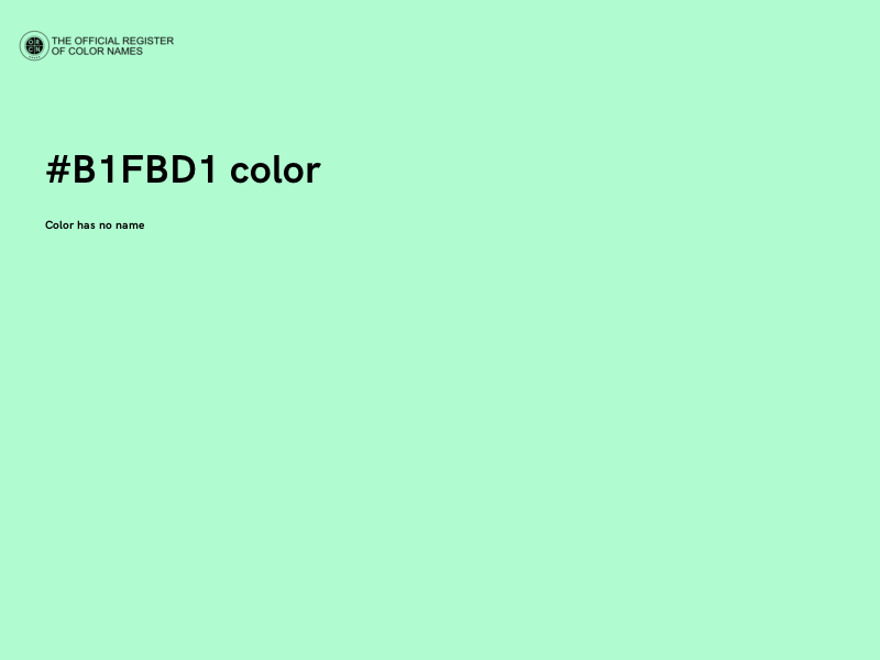 #B1FBD1 color image