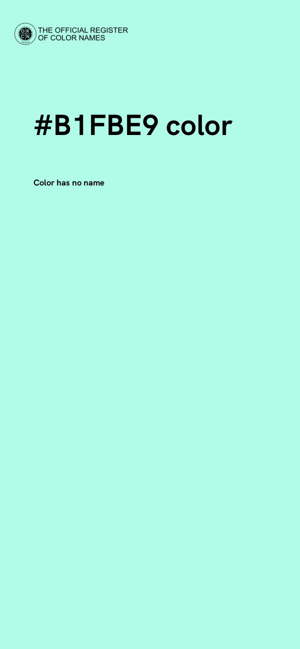 #B1FBE9 color image