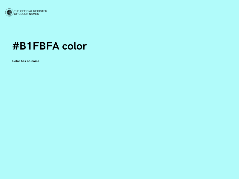 #B1FBFA color image
