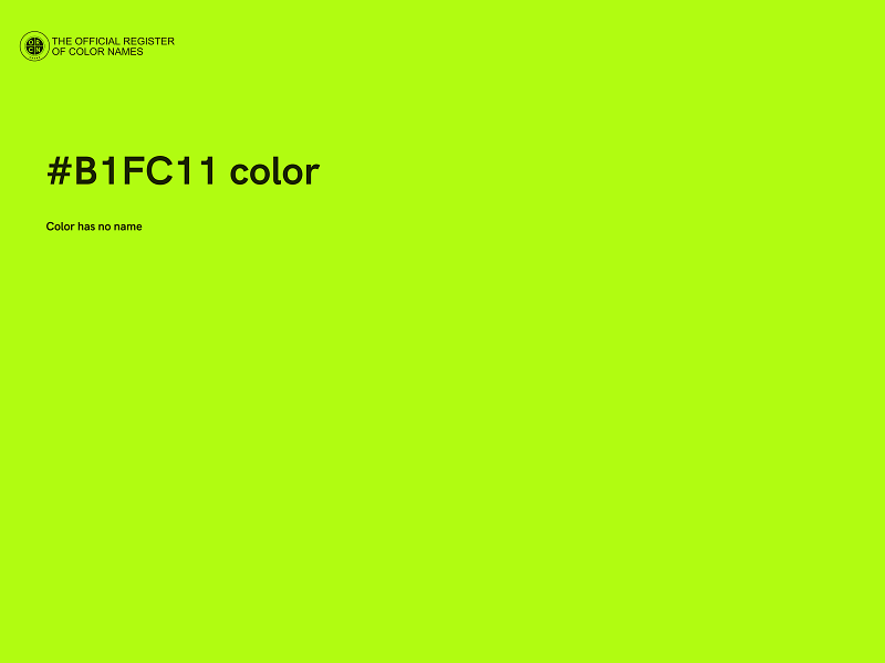 #B1FC11 color image