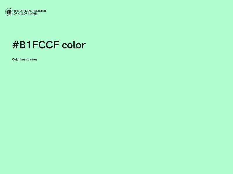 #B1FCCF color image