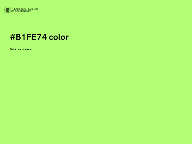 #B1FE74 color image