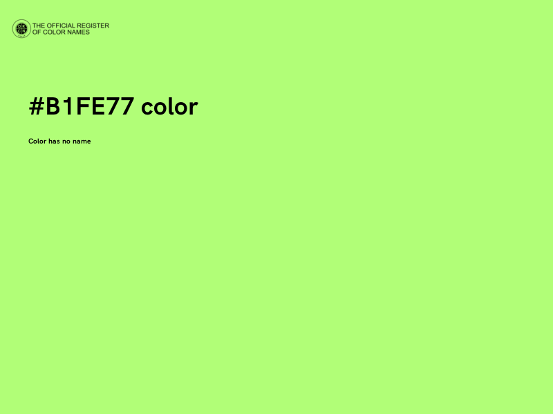 #B1FE77 color image