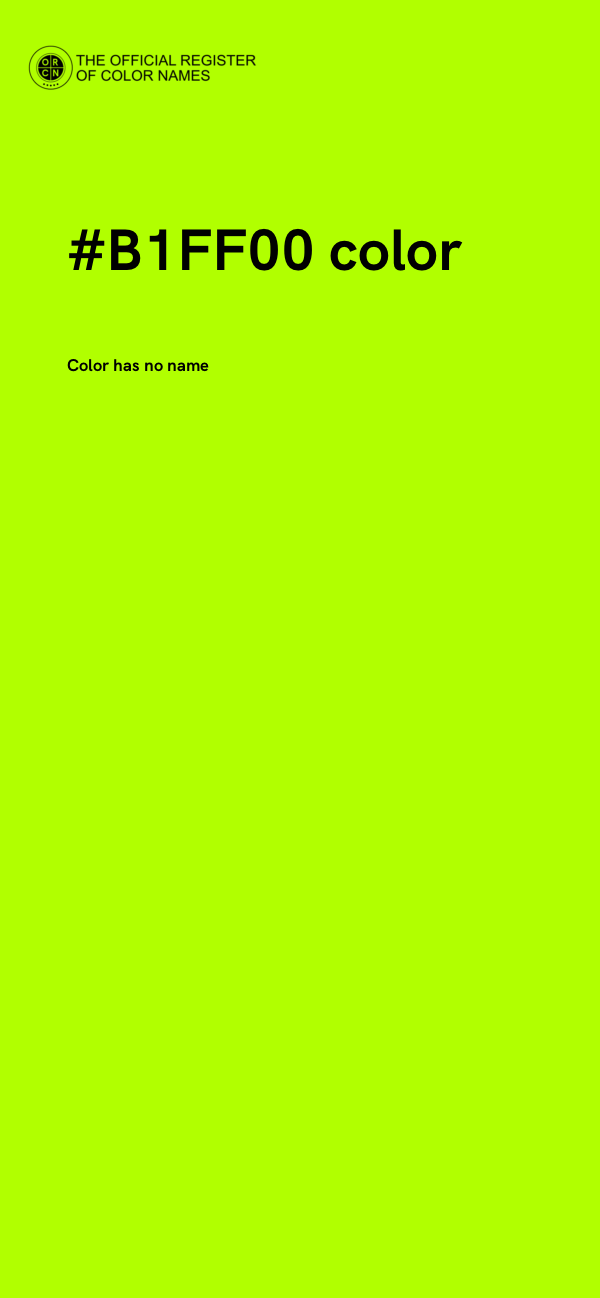 #B1FF00 color image