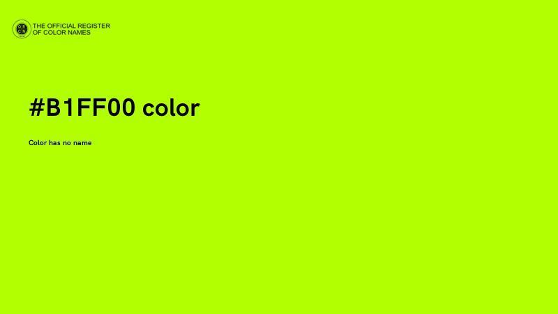 #B1FF00 color image