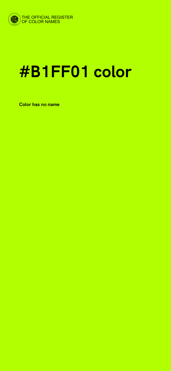 #B1FF01 color image