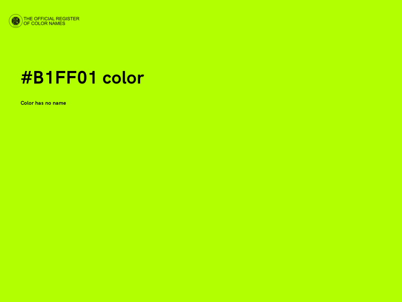 #B1FF01 color image