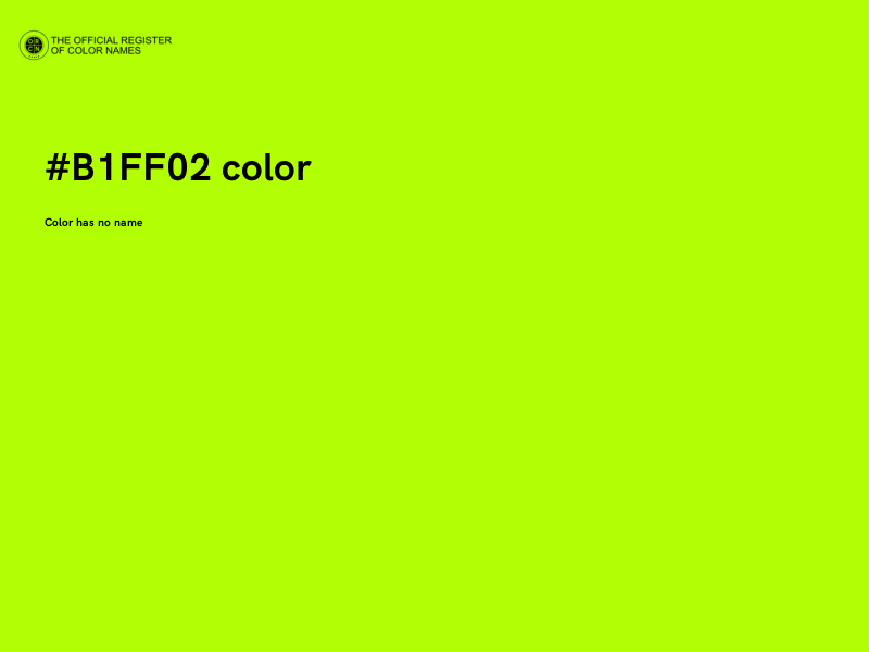 #B1FF02 color image