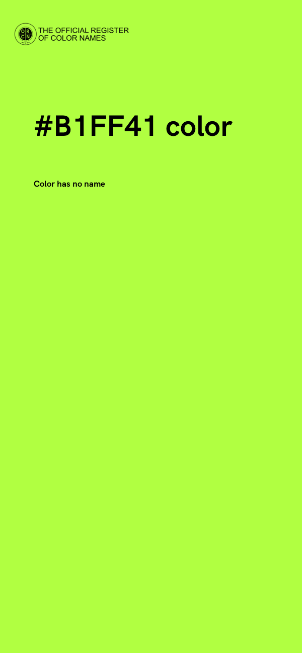 #B1FF41 color image