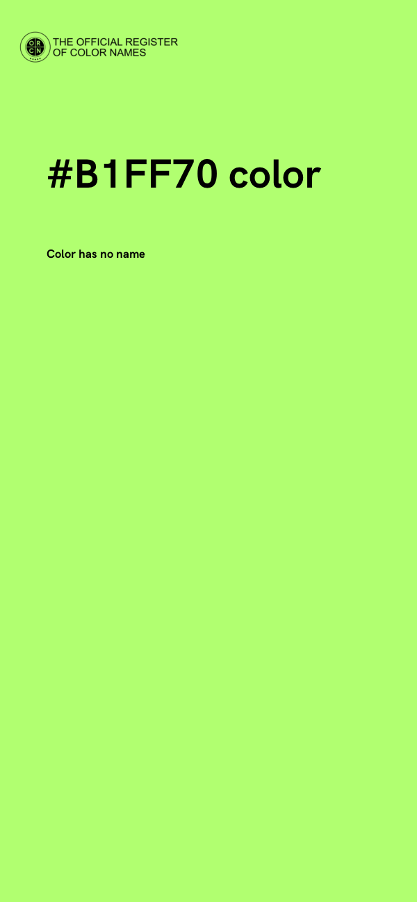 #B1FF70 color image