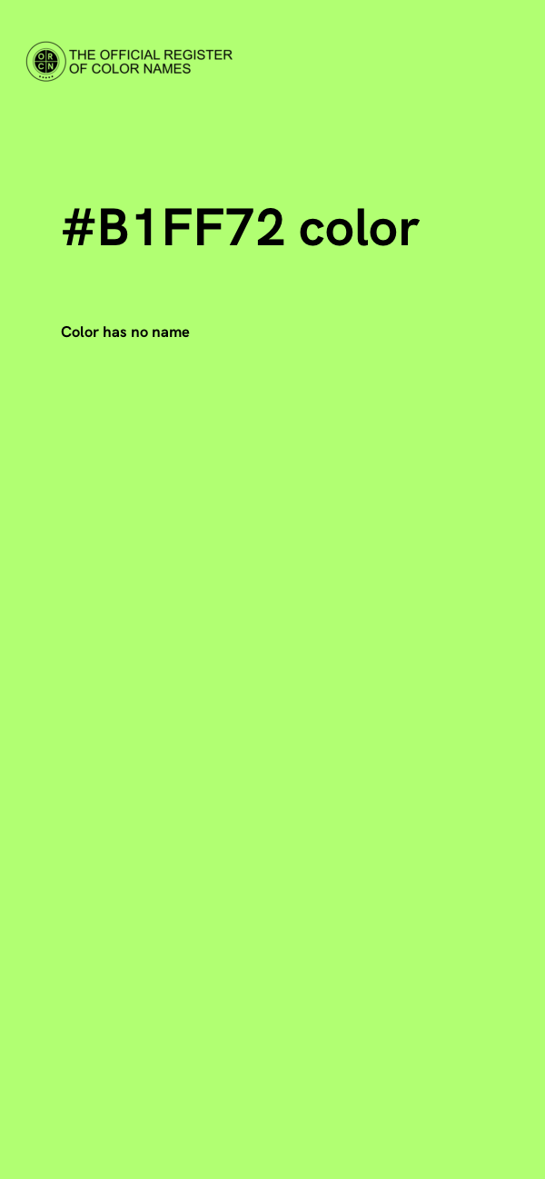 #B1FF72 color image