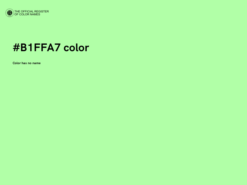 #B1FFA7 color image