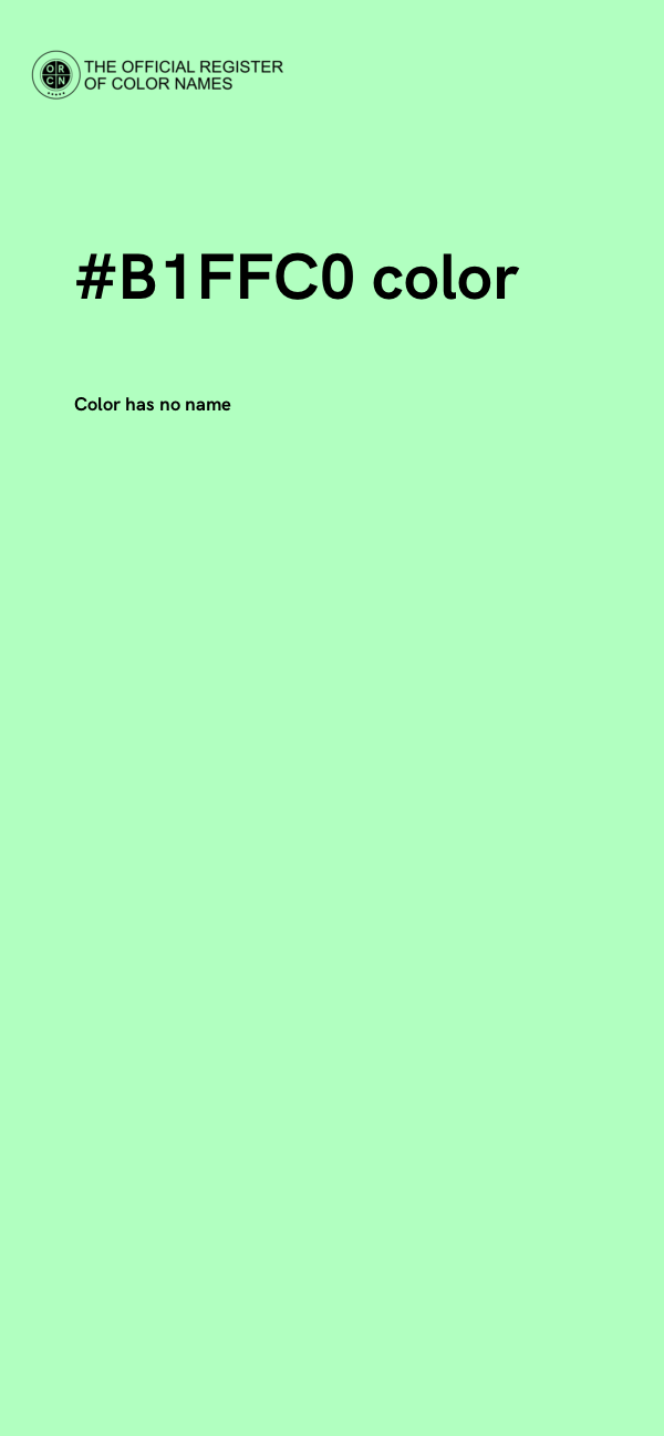 #B1FFC0 color image