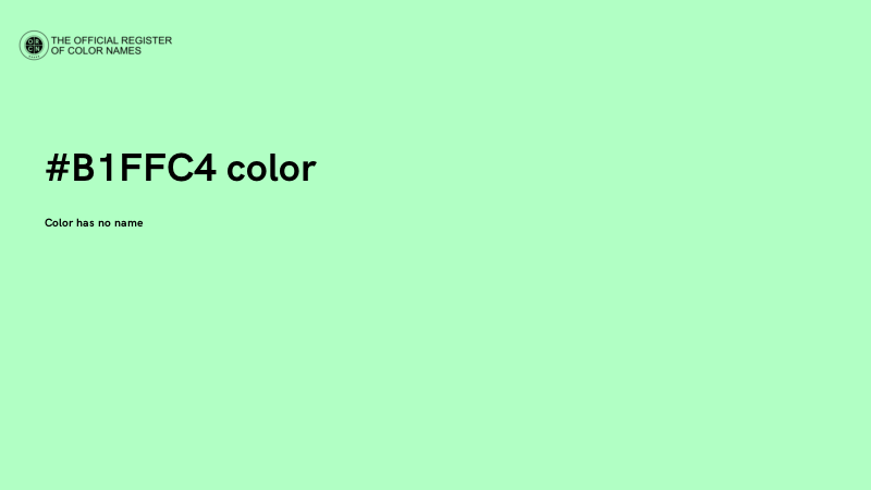 #B1FFC4 color image