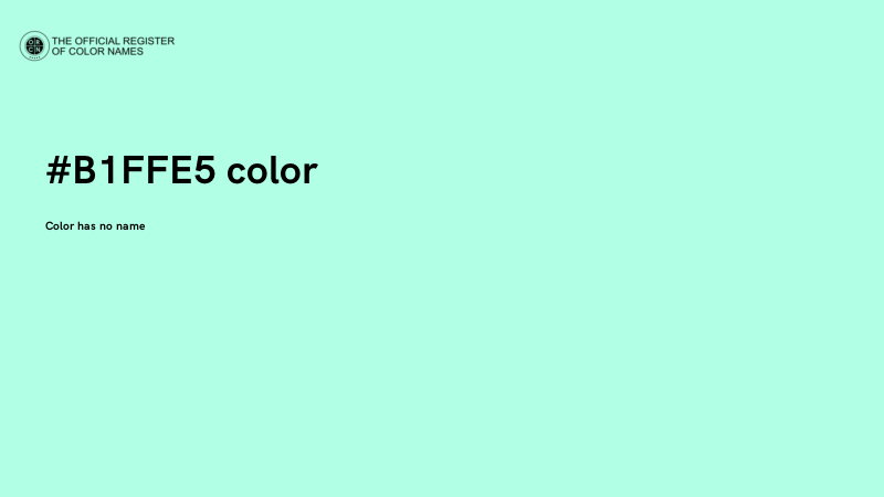 #B1FFE5 color image