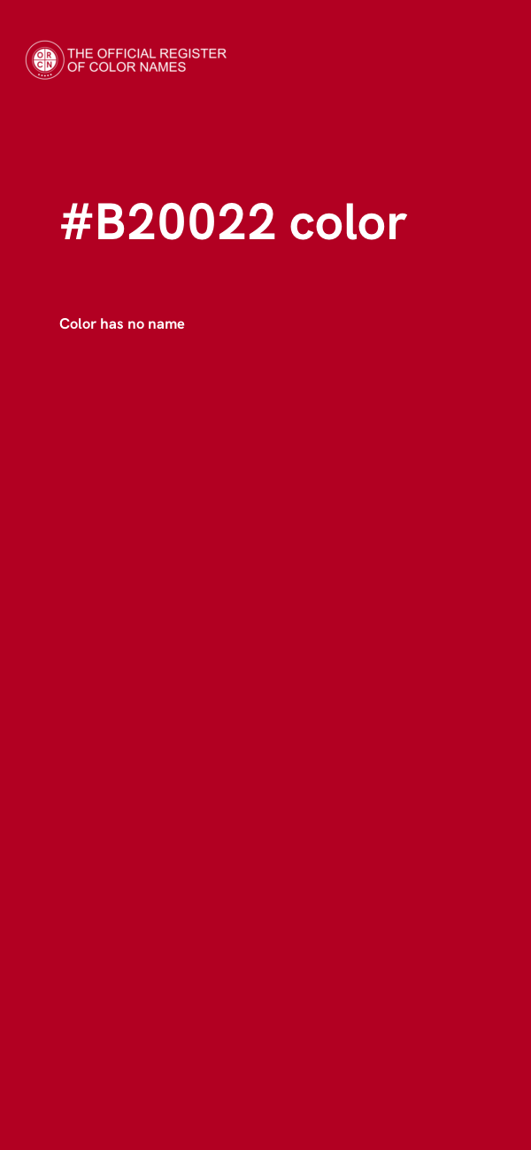 #B20022 color image