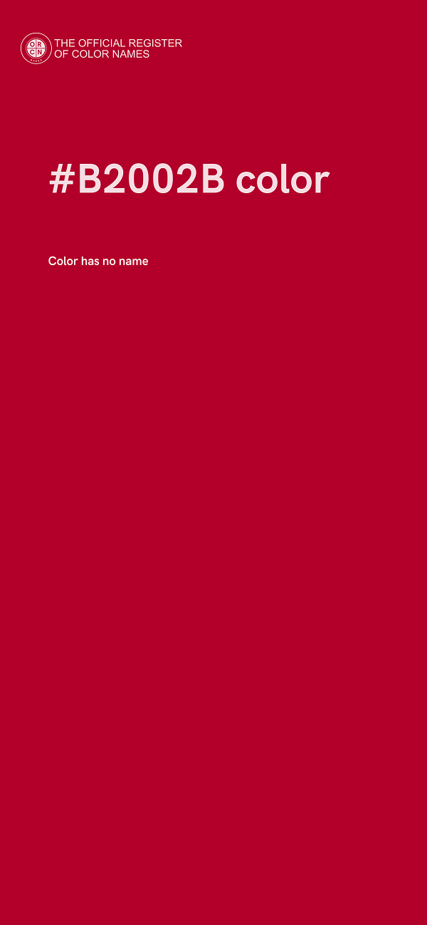 #B2002B color image
