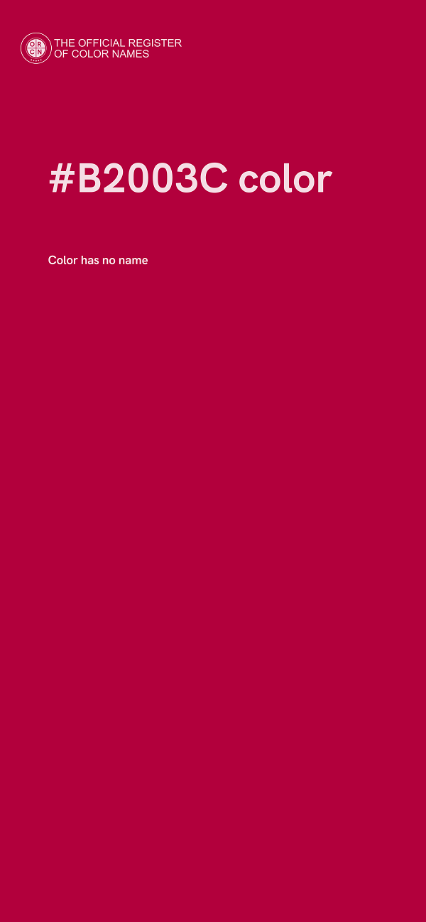 #B2003C color image
