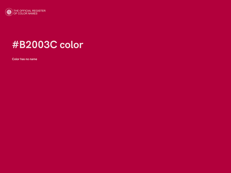 #B2003C color image
