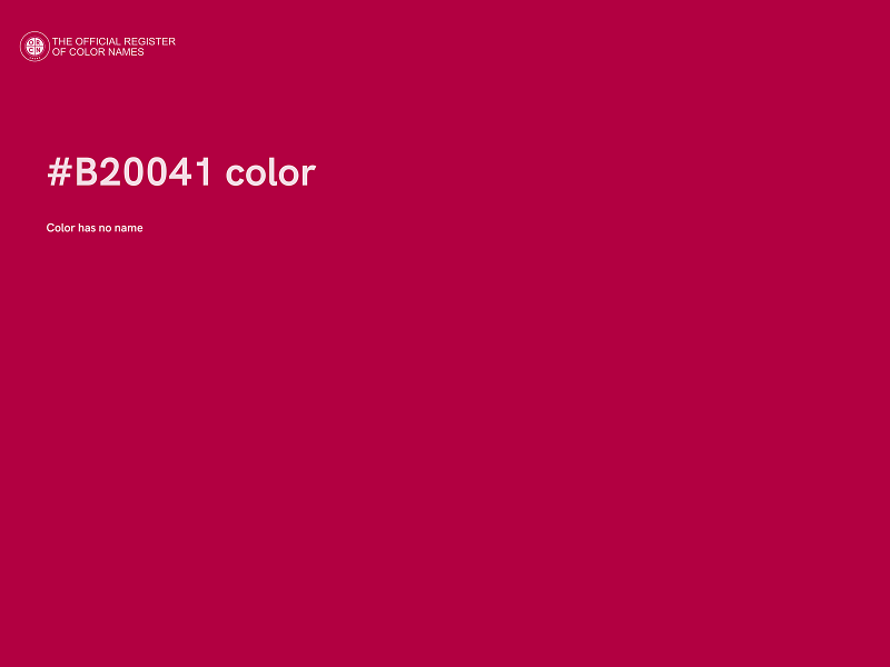 #B20041 color image