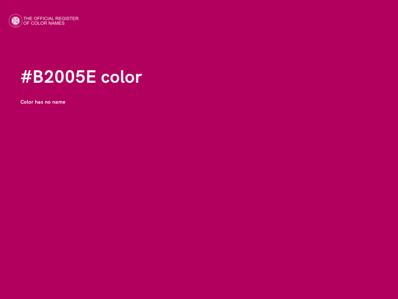 #B2005E color image
