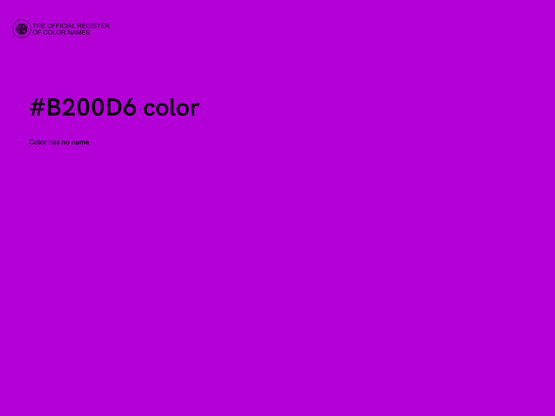 #B200D6 color image