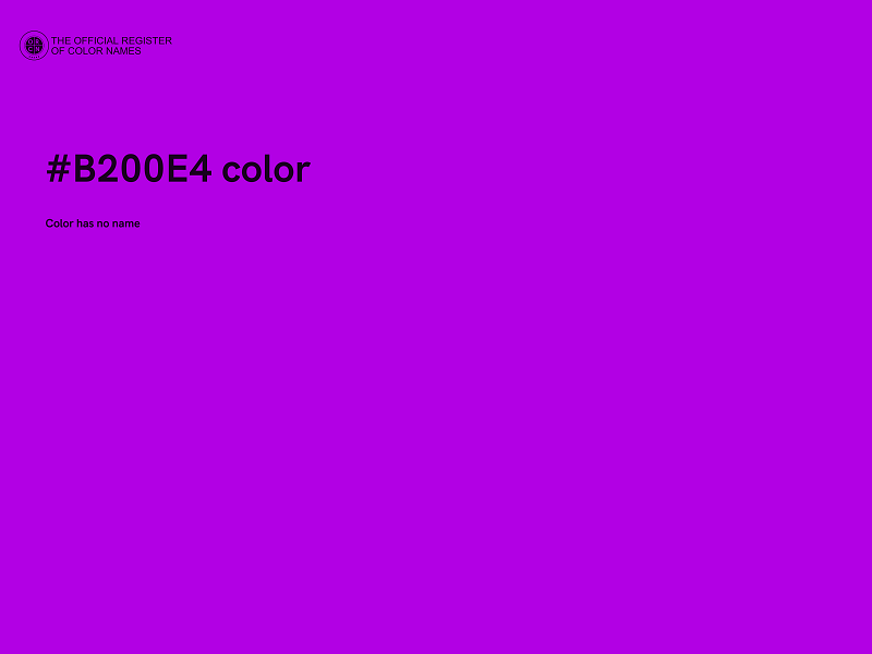 #B200E4 color image