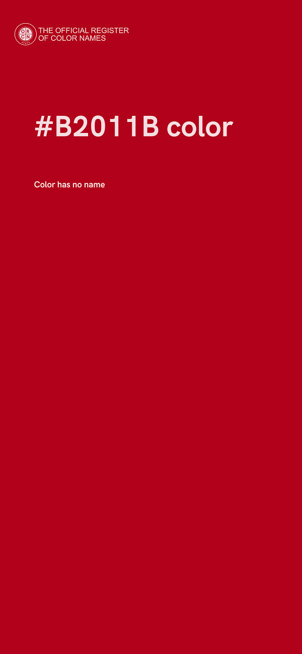 #B2011B color image