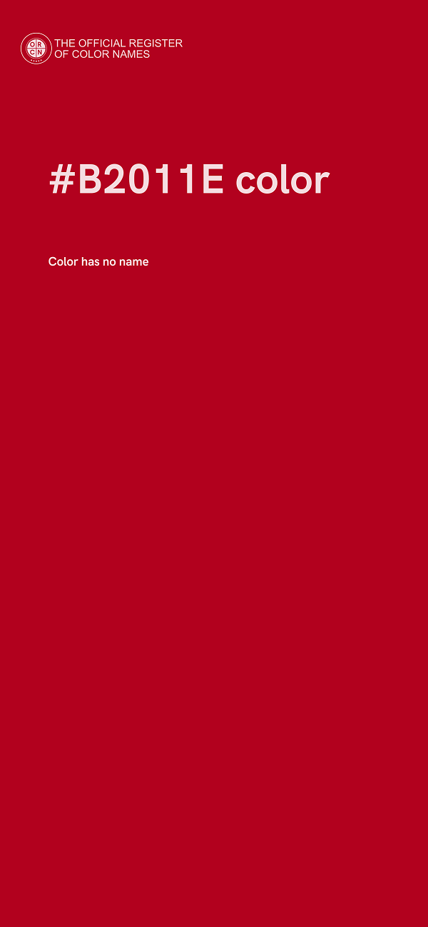 #B2011E color image
