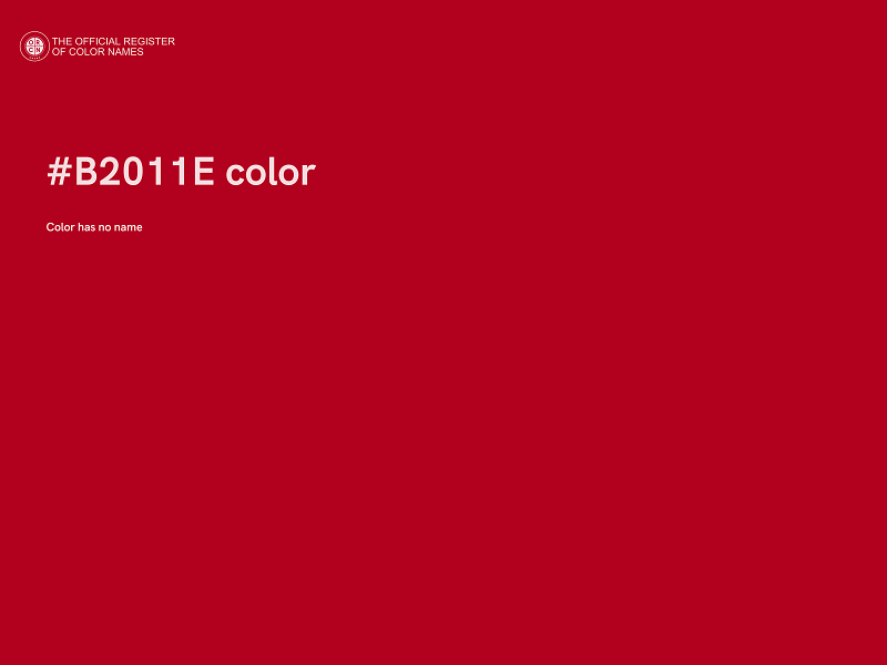 #B2011E color image